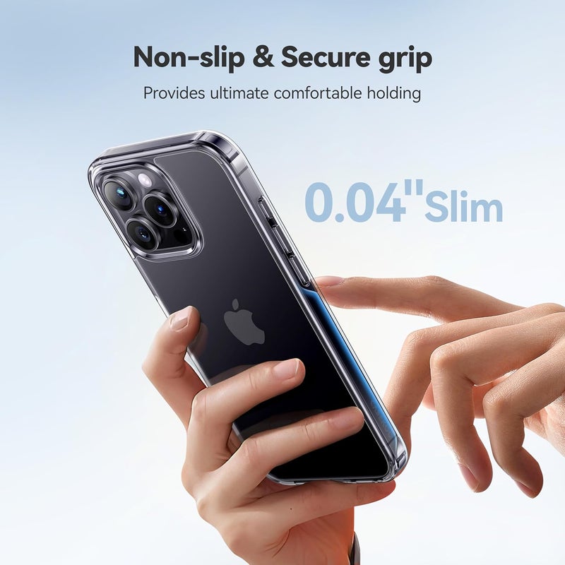 CASEKOO for iPhone 15 Pro Case Crystal Clear, [Never Yellow Technology] [Military-Grade Protection] Transparent Slim Cover Women Men for iPhone 15 Pro Phone Case 6.1 inch, Clear - Image 5